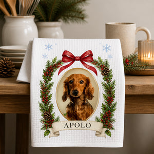 Holiday Pet Photo Cameo Kitchen Towel - Personalized Kitchen Towel 4fad5d02-61fc-4c50-a90b-83c966d49083.jpg