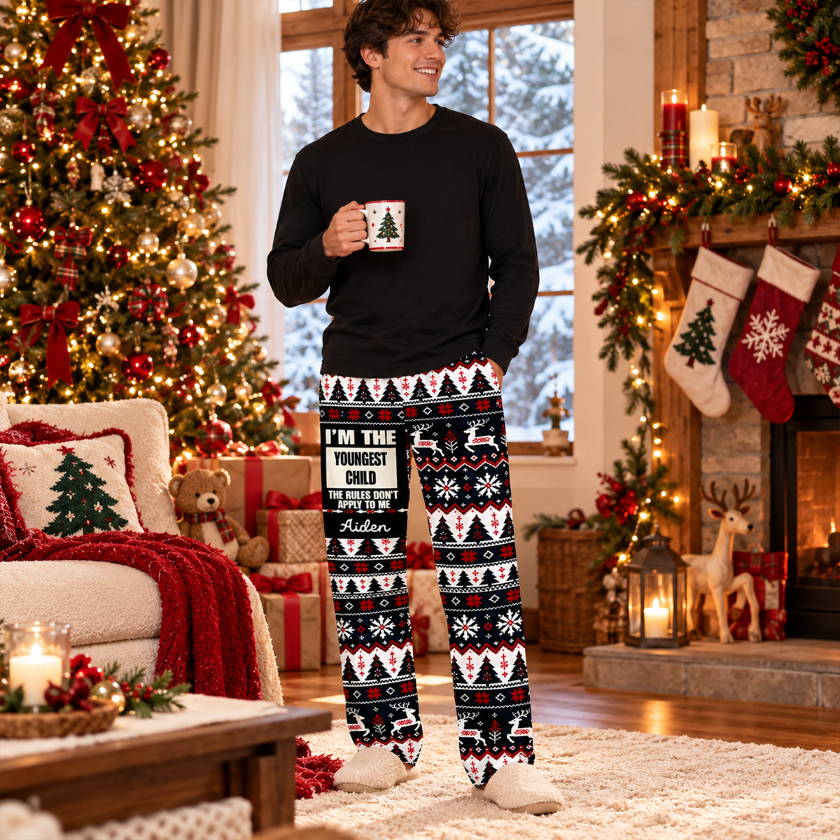 Oldest Middle Youngest Child Lounge Pants - Personalized Christmas Birthday Gifts For Son, Grandson 4fd83605-dac1-44c6-b81d-7f8b30dbcf0a-MOCKUP-5.png