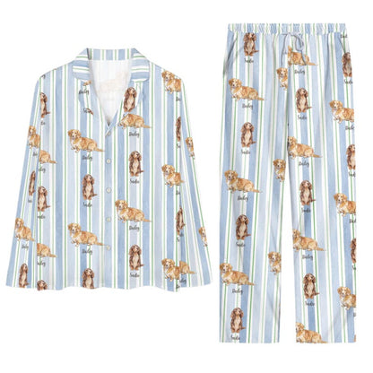 Personalized Pet Photo Striped Pajama Set, Custom Dog or Cat Face PJs, Matching Couple & Family Sleepwear, Gift for Pet Lovers 4fe0797b-e3a0-4a72-aa78-e3d87c9716a8-k5.jpg