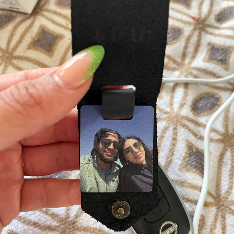Couple Photo With Message - Personalized Keychain - Gift For Couple