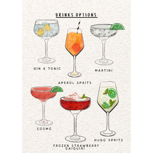 Custom Couple Drinks Print, Personalized Bar Cart Decor, Drink Sign Gift For Couple