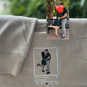 Personalized embroidered custom girlfriend photo shirt