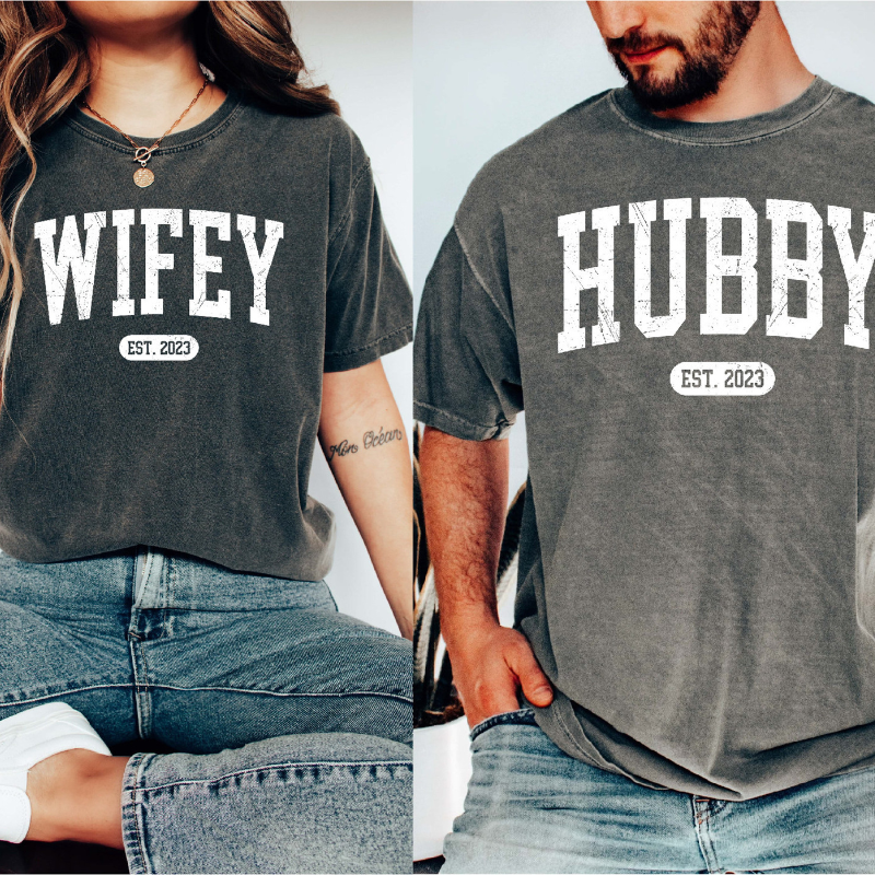 Wifey Hubby Honeymoon Vacation Custom Shirt, Gift For Couple, Newlywed Shirt