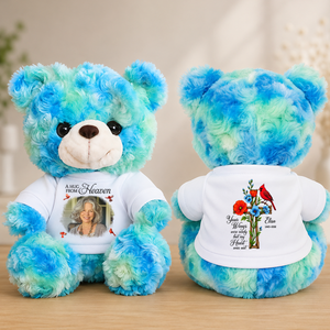 Memorial Cardinal Your Wings Were Ready Teddy Bear - Memorial Gift - Personalized Plush Bear