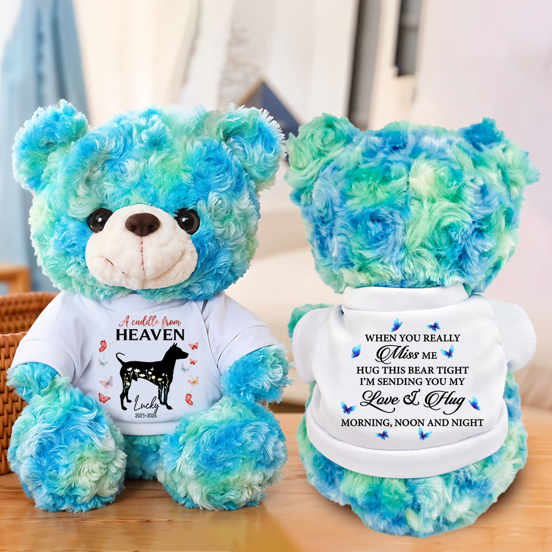 Dog Loss Forever Loved - Personalized Teddy Bear 5-blue_5af882a5-e0d6-4ed3-af65-b4627c61b751.png