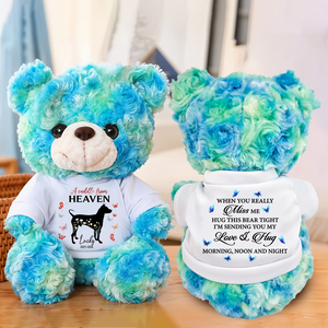 Dog Loss Forever Loved - Personalized Teddy Bear 5-blue_5af882a5-e0d6-4ed3-af65-b4627c61b751.png