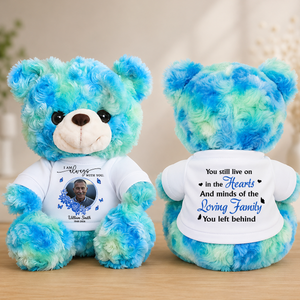 Loving Family You Left Behind Teddy Bear - Memorial Gift - Personalized Plush Bear
