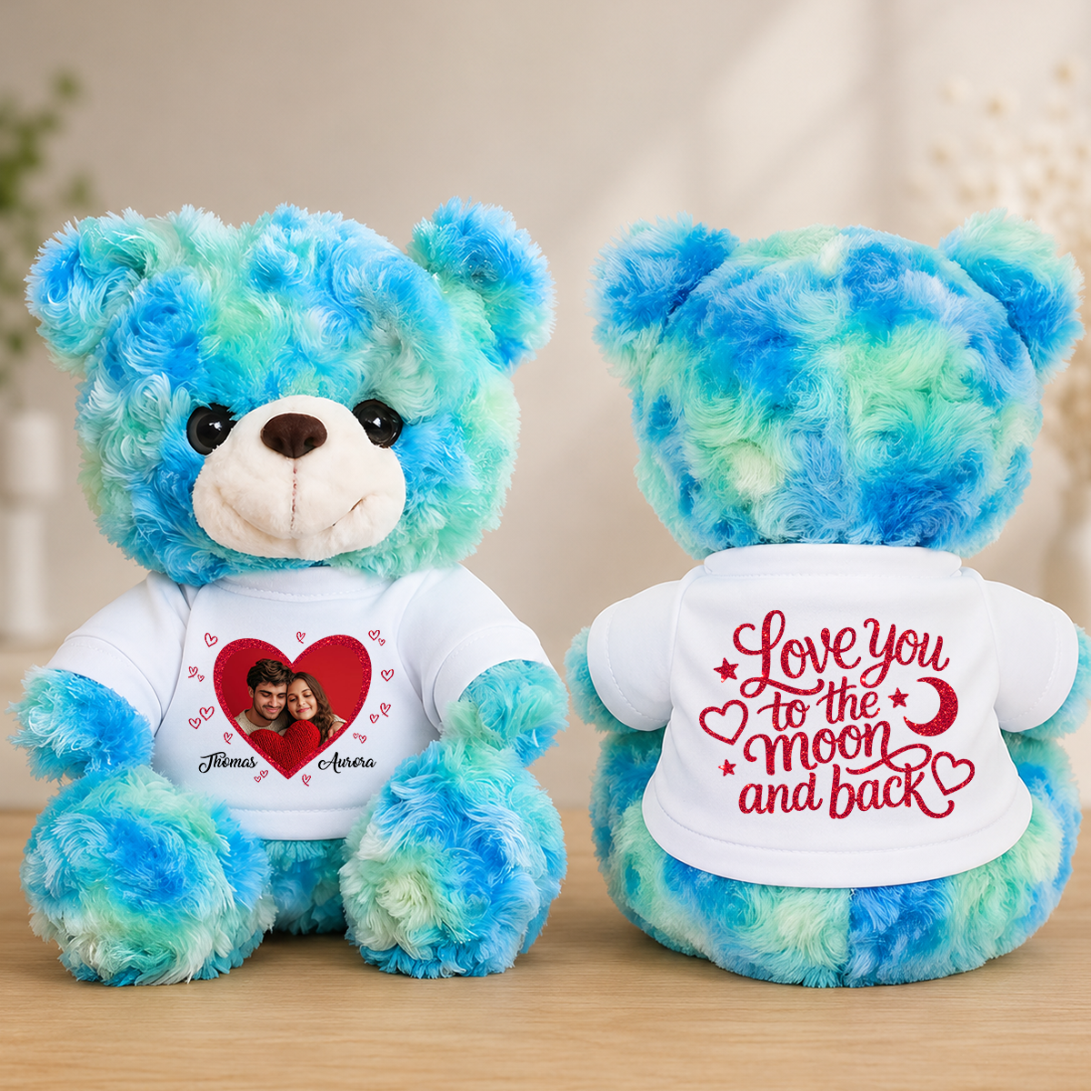 Love You To The Moon and Back - Personalized Teddy Bear