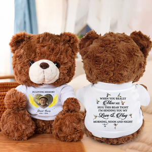 Memorial A Hug From Heaven - Personalized Teddy Bear 5-brown.png