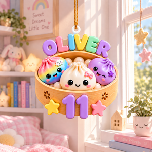 Personalized Glitter Dumpling Ornament, Acrylic Squishy Style  Ornament, Holiday Decor, Christmas Gift For Kid 5005b824-3fa2-461f-aa3a-e073db44ef6d-Oliver-s-Kawaii-Dumpling-Ornament.png
