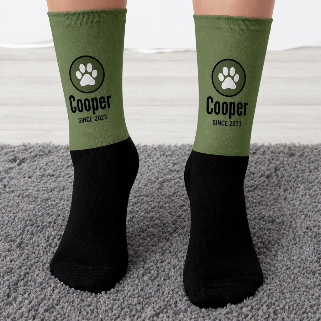 Custom Dog Name Since Year AOP Crew Socks - Personalized Socks - All over printed 500aeee0-4284-4353-b915-7216621497d8.png