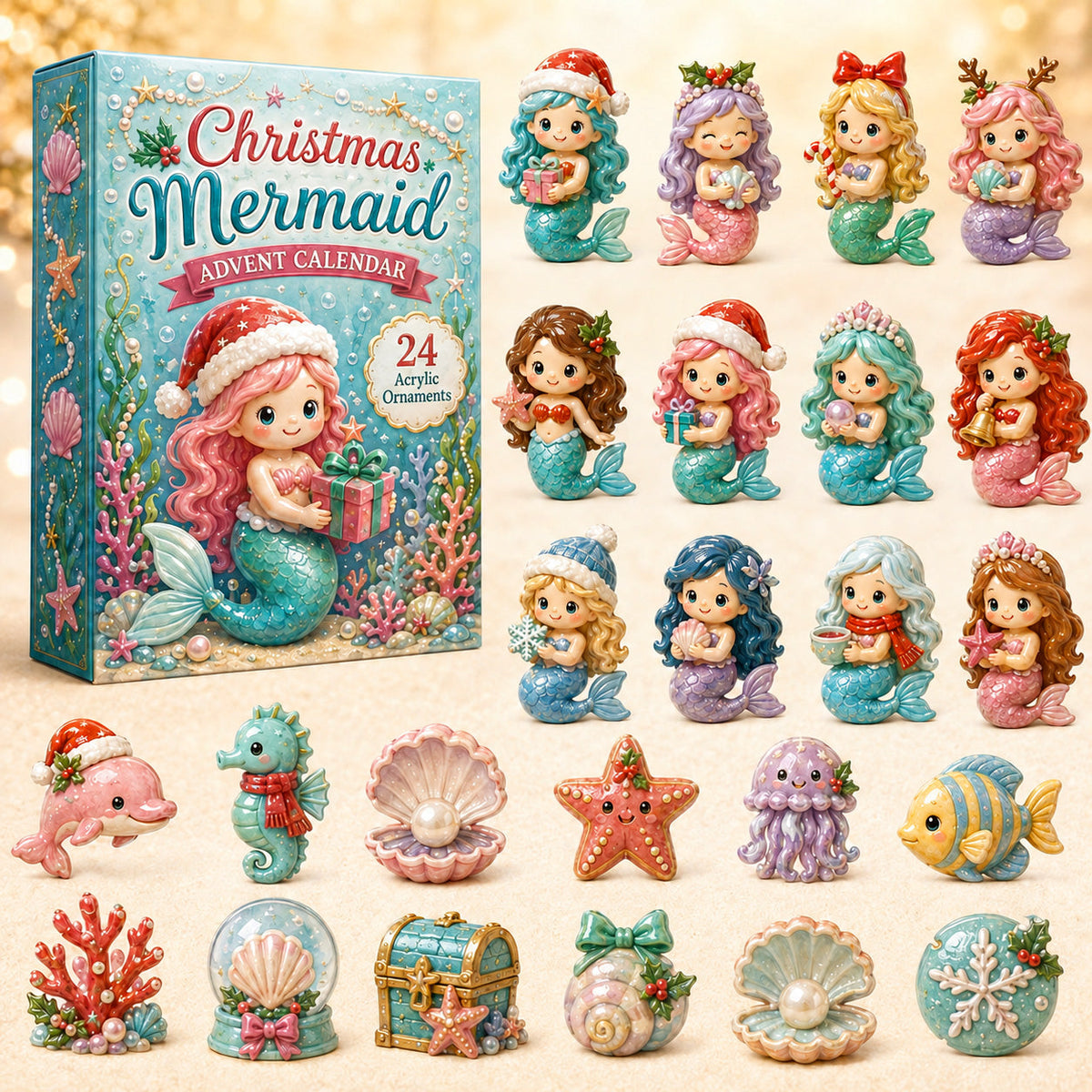 Christmas Mermaid Advent Calendar 2026 - 24-Day Festive Countdown, Acrylic Charms Blind Box - Gift For Mermaid Lovers 501c2432-a63a-41fd-906f-5b22be475bba-mermaid.jpg