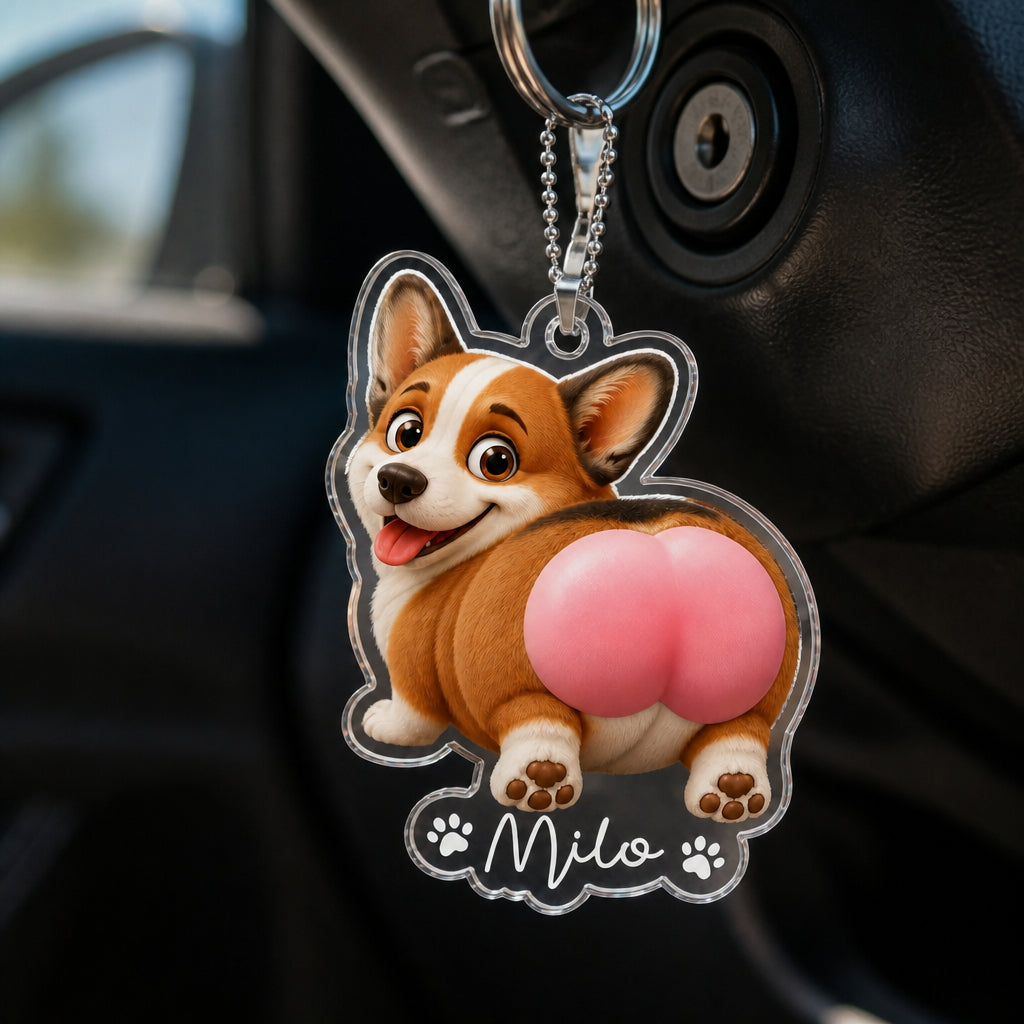 Custom Pet Booty Acrylic Keychain – Cartoon From Your Photo - Personalized Acrylic Keychain 5033f33f-7ba8-4c56-8c7c-2588611a3e1c.jpg