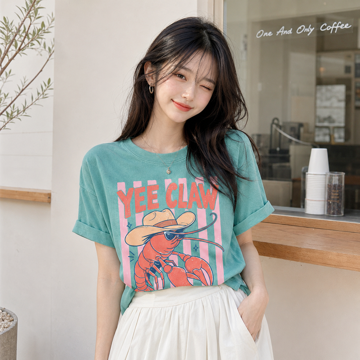 Comfort Colors Lobster Cowboy Shirt, Yee Claw Shirt, Funny Western Beach Shirt, Coastal Cowgirl Graphic Tee, Trendy Cute Lobster Tee, Beach 50432415-e9f5-4808-9351-fc20ea651ed4-ac70d6b1-c3ff-45ae-86ce-adfd590d4e2f.png
