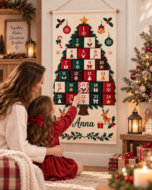 Personalized Christmas Advent Calendar, 24 Pocket Christmas Countdown, Reusable Canvas Holiday Countdown Decor, Custom Name Tree Wall Hangin 504609fa-f017-43c5-b886-1c36cfd45480-il_1588xN.8566051882_2m1m.jpg
