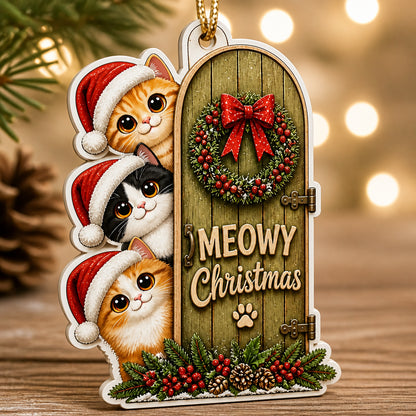 Meowy Christmas Cats Gift-Stack Custom Shape Ornament - Laser Cut Wooden 3D Ornament 505f1953-0295-46d9-a259-3001128fe8e9.jpg