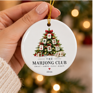 Personalized Mahjong Club Christmas Ornament – Custom Names Mahjong Group Ornament, Game Night Friends Holiday Gift 5066d323-d7c3-484c-9a4b-e33a4cbb613a-mahjong_club_mockup_3.png