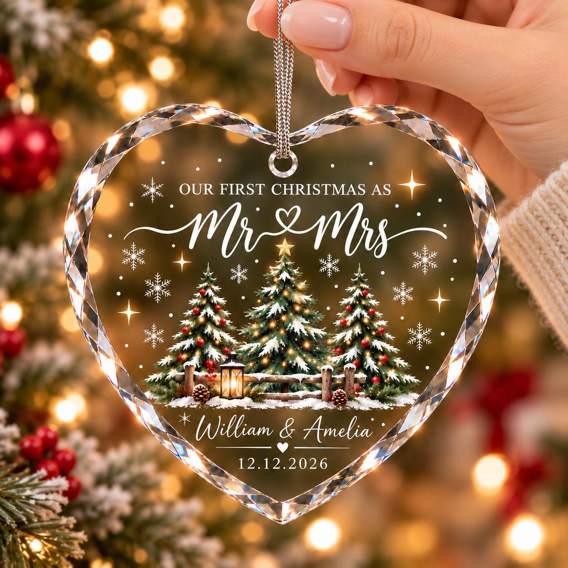 Personalized First Christmas Married Glass Ornament, Our First Christmas as Mr and Mrs, Newlywed Gift with Names & Date 506ab386-2a8e-43f4-8f1d-68ad5cede74e-8.jpg