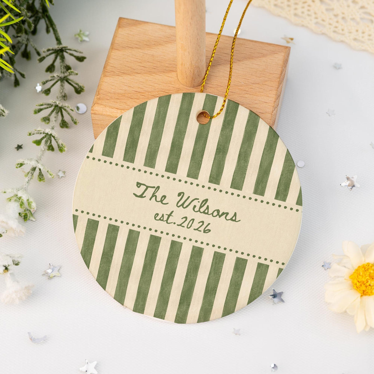 Ceramic Christmas Ornament, Newlyweds Gift Friends, Personalized Couple Gift for New Couples, Wedding Gift, First Christmas Married 5070c1e7-7719-4668-b85b-95125df7b217-8.jpg