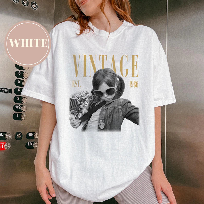 Personalised Vintage Photo And Year Shirt, Custom Picture Birthday Shirt, 30th Birthday Gift, 40th Birthday Gift, Retro 30th Birthday Shirt 5072b6ad-0218-40ff-88ac-eaac62570956-gffgh-2-.webp
