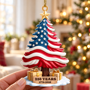 250th Anniversary Ornament 1776-2026, American Flag Christmas Tree Decor, Patriotic Holiday Gift, US History Keepsake, 250 Years of America 5078903e-6d20-4d4e-b5ca-7407a34b1887-banner-1.png