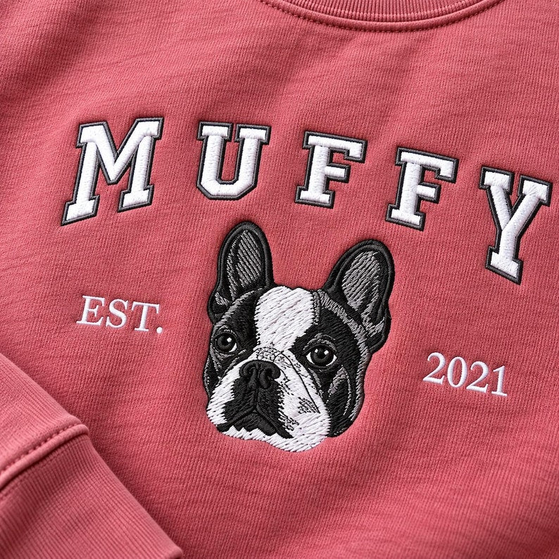 Custom Dog Portrait Embroidered Sweatshirt - Personalized Pet Face Crewneck With Name - Christmas Dog Mom Gift - Pet Memorial Keepsake 5087b3b4-e97f-4319-a800-d02eecaebd28-11.jpg