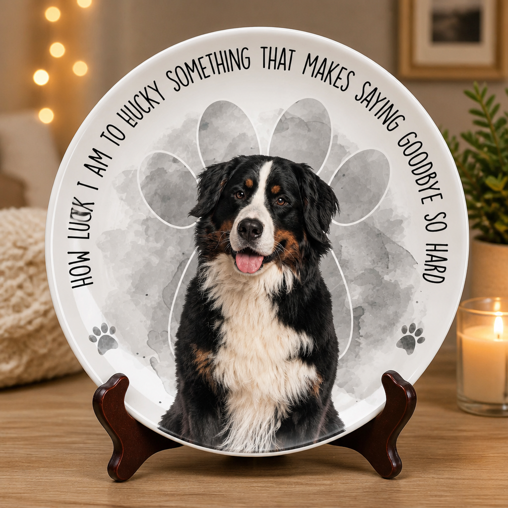 Pet Memorial Photo Plate – "How Lucky I Am" - Personalized Personalized Ceramic Plate 5093c0ed-e3d8-4b4d-9480-8ad0caff3a13.png