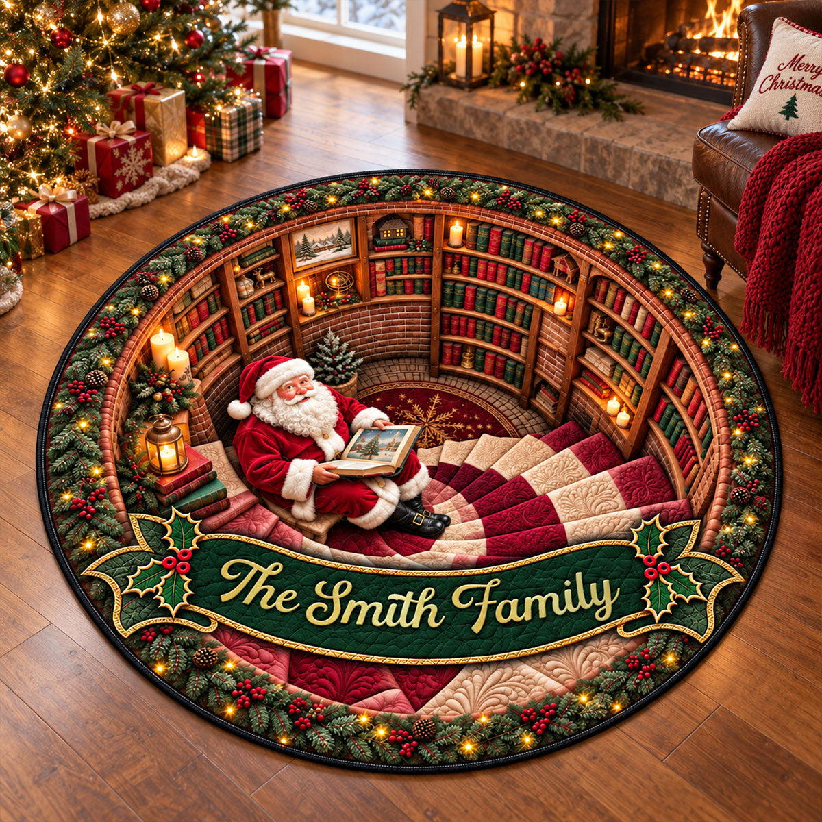 Merry Moments All Season 3D Illusion Quilted Rug - Personalized Quilted Mat 50c06749-81ad-43dc-adfe-1942d71a8c3b-4.jpg