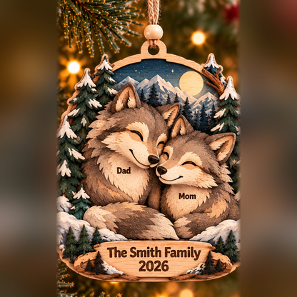 Personalized Wolf Family Layered Wood Christmas Ornament, Custom Family Name Wolf Ornament, Woodland Animal Family Keepsake, Christmas Gift 2026 50da5a68-1311-4160-8000-c583e6665225-wolf_family_2_members_2026_1200.png