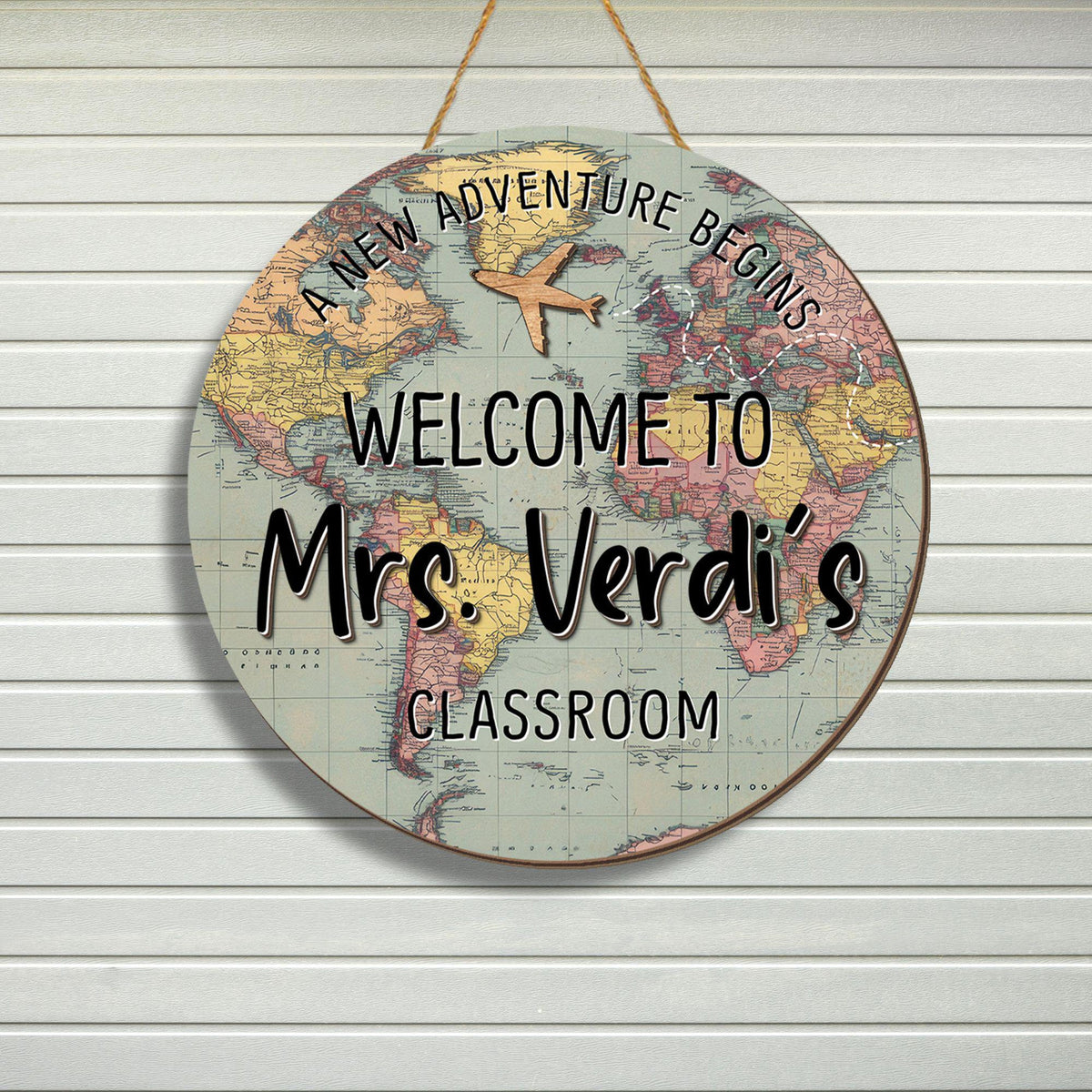 Personalized 3D Teacher Door Sign, Custom Teacher Door Hanger, Teacher Gifts, World Map Adventure Classroom Welcome Sign Back to School Gift 50e1d2dd-7806-4db1-a515-3cfd6ec8a98f-4.jpg