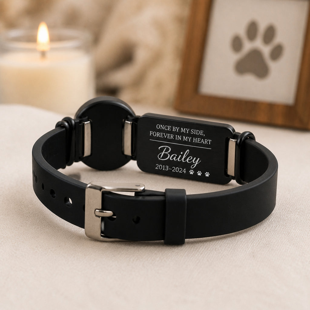 Pet Memorial Photo Bracelet — Once By My Side - Personalized Projection Bracelet 50e57ad0-a3f2-43b6-a62f-81d45cd34d19.jpg