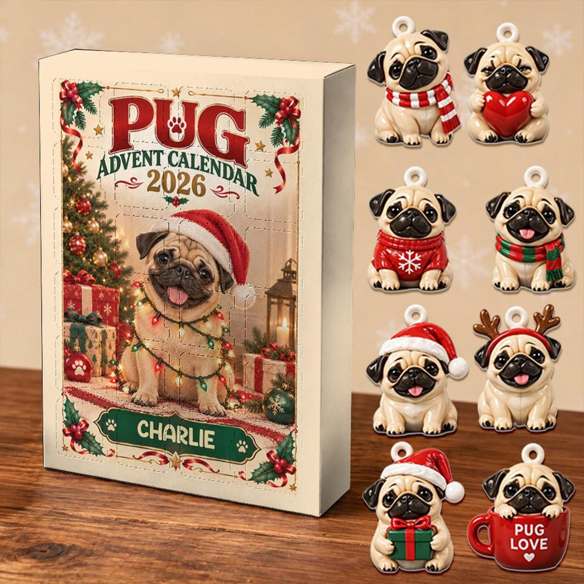 Personalized Pug Advent Calendar 2026, 24 Acrylic Charms, Custom Dog Name, Pug Lover Keepsake Collection 50e7d562-1bea-4ce5-b976-b682d3ada613-il_1588xN.8567749859_1dig.jpg