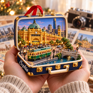 Personalized 3D Melbourne Christmas Suitcase Ornament with Tram – Melbourne Australia Travel Souvenir & Gift for Melbourne Lovers 50ecb703-3aaf-4f23-a207-2af5ab9c6c3e-Handheld-Melbourne-suitcase-Christmas-ornament-4.png