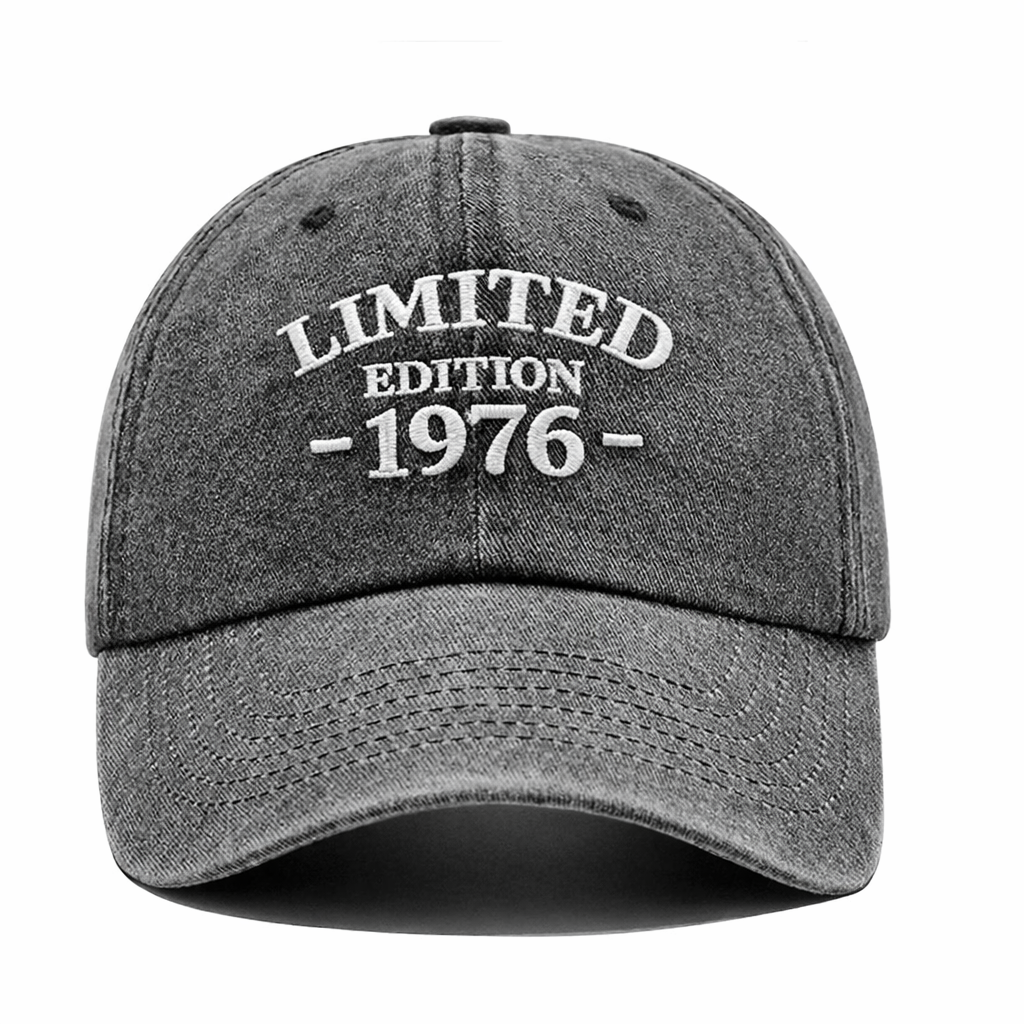 50th Birthday Gifts for Him Her, Happy 50th Birthday Decorations - Embroidered Baseball Cap Adjustable Custom Birthyear 1946 1956 1966 1976 Birthday Cap For Beloved Ones