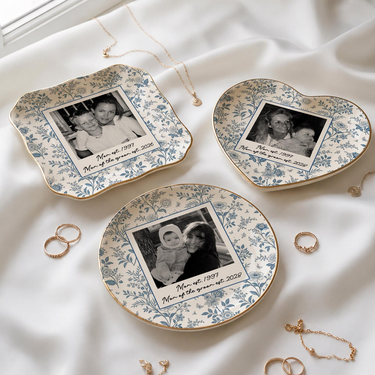 Personalized Jewelry Tray for Mother Of The Groom, Custom Photo Ceramic Ring Dish, Mother In Law Gift from Bride, Wedding Mom Gift from Son 5101fe17-46aa-457b-9b7a-398324da2dce-4.jpg