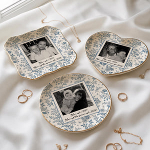 Personalized Jewelry Tray for Mother Of The Groom, Custom Photo Ceramic Ring Dish, Mother In Law Gift from Bride, Wedding Mom Gift from Son 5101fe17-46aa-457b-9b7a-398324da2dce-4.jpg