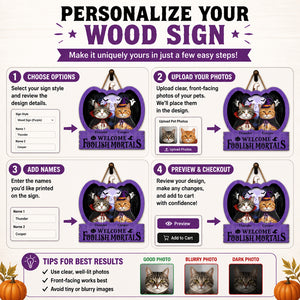 Halloween Cat Portrait Wood Sign — Welcome Foolish Mortals - Personalized Wood Sign 510651e4-324d-42bd-a838-4719068966fc.jpg