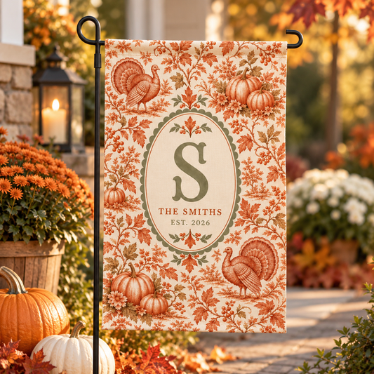 Personalized Thanksgiving Garden Flag with Family Monogram, Turkeys and Pumpkins 51065abd-73bc-4f05-b2d9-ee0ffaa29f75-ghghghghghghgh-1-.png