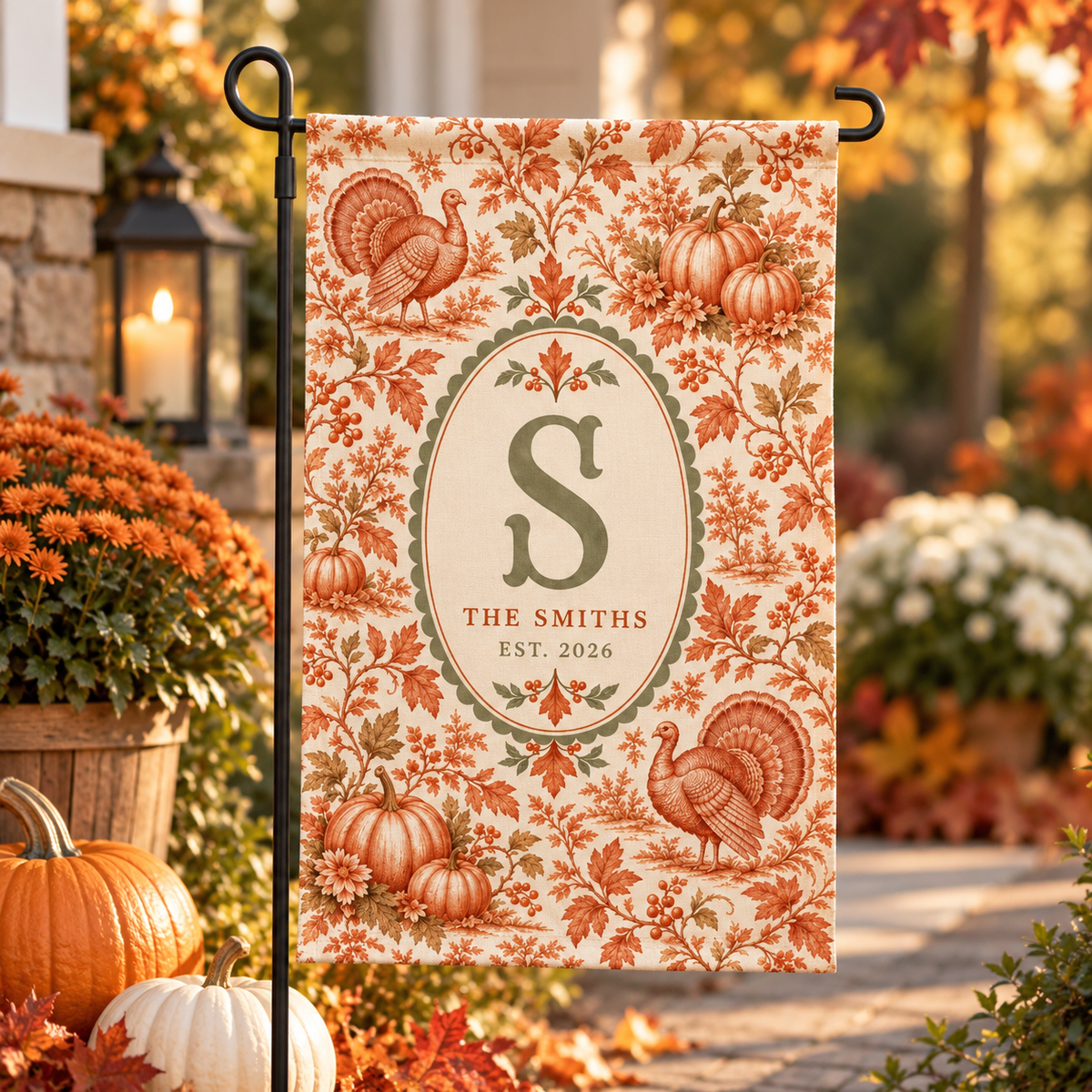 Personalized Thanksgiving Garden Flag with Family Monogram, Turkeys and Pumpkins 51065abd-73bc-4f05-b2d9-ee0ffaa29f75-ghghghghghghgh-1-.png