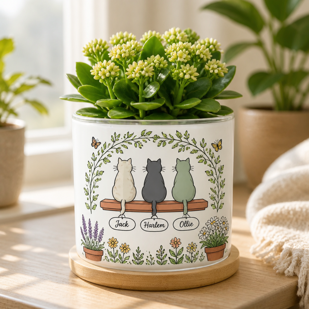 Personalized Cat Names Planter – Botanical Line Art - Personalized Mini Glass Plant Pot 510e695b-4c20-4165-b8f3-3d6a49c54460.png