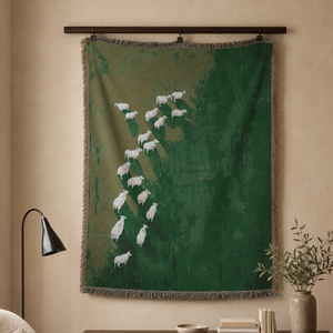 Sheep Tapestry Throw Blanket Vintage Woven Field Landscape Wall Art Sheep Meadow Woven Throw Blanket Countryside Animal Blanket 510f3af5-1791-4081-ac37-7a5d6e542504-banner-1.png