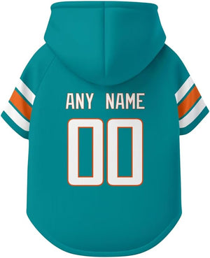 Miami Dog Hoodie T-Shirt Pet Clothes Jersey Custom Name and Number Gifts