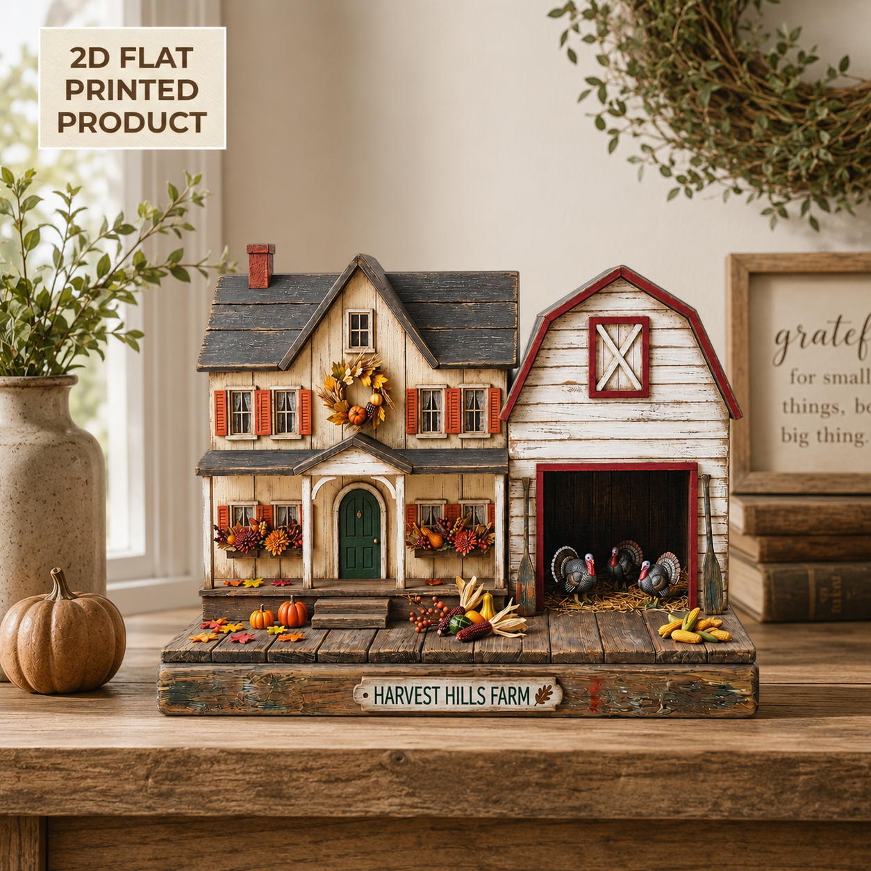 Harvest Farmhouse 2D FLAT Wooden Block Decor, Autumn Barn Shelf Sitter, Fall Farm Scene Display, Rustic Thanksgiving Home Decor 512aeec8-b513-46ff-81d3-66efef216e9a-banner-1.png