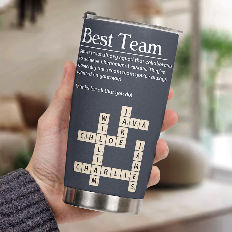 Personalized Best Team Ever Definition Tumbler Cup, Custom Chrismas Scrabble Gift For Coworkers Friend, Crossword Puzzle Exchange Gift For Family, Friends 512bfbdc-bada-491f-98c2-8d877a5f1052-m1.png