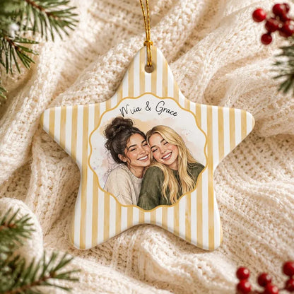 Personalized Watercolor Portrait Ceramic Ornament, Custom Couple Photo Ornament, Engagement Gift, Wedding Keepsake, Anniversary Gift 5130dd6e-ca51-441d-babe-28da2407730c-ggggggggggg-1-.webp