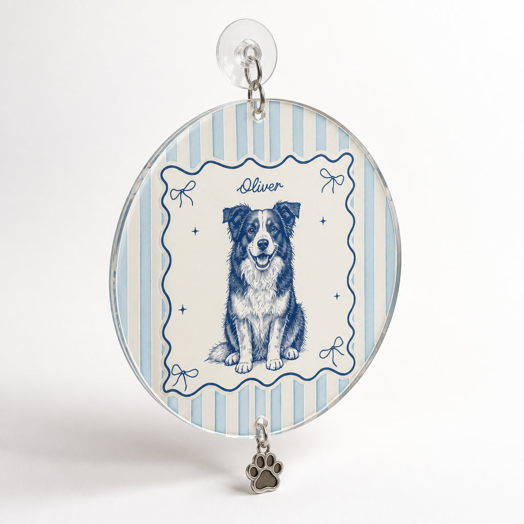 Custom Pet Sketch Name Magnet - Personalized 1 Layered Suncatcher with Charm 51333edc-d4e6-4357-905b-4816c6a1a474.jpg