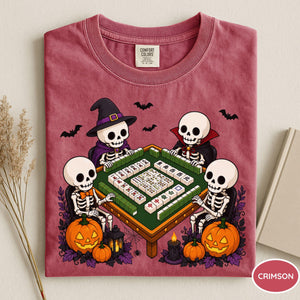 Comfort Colors Halloween Mahjong Shirt, Halloween Skeleton Mahjong Tee, Mahjong Lover Shirt, Mahjong Lover Gift, Funny Mahjong Lover Shirt 513db451-b263-4a74-a83b-d351c2136cec-7.jpg