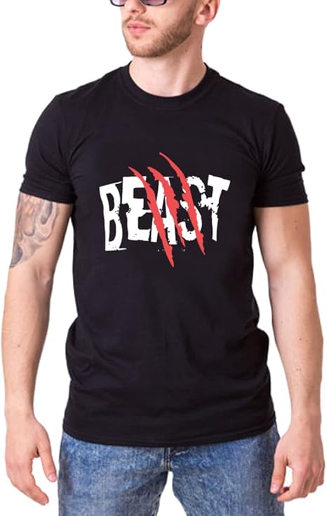 Beast Beauty Matching Couple Shirt for Husband Wife, Matching T-Shirt for Lover