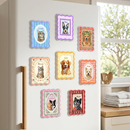Personalized Pet Portrait Fridge Magnet, Custom Dog Cat Photo Magnet, Pet Lover Gift, Dog Mom Magnet, Gift for Pet Owner 517a09f2-87fe-4288-831e-f77c9ed95445-3.png
