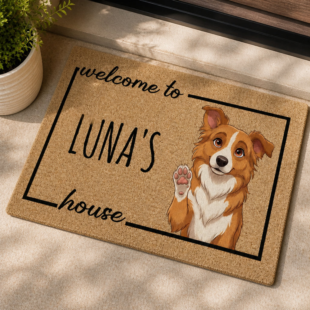 Custom Pet Welcome Doormat – Photo-to-Cartoon Portrait with Pet Name - Personalized Doormat 518253ac-2d3e-4552-b784-d415037f12d0.jpg